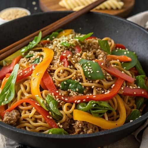 Makaron Noodle w sosie sojowym